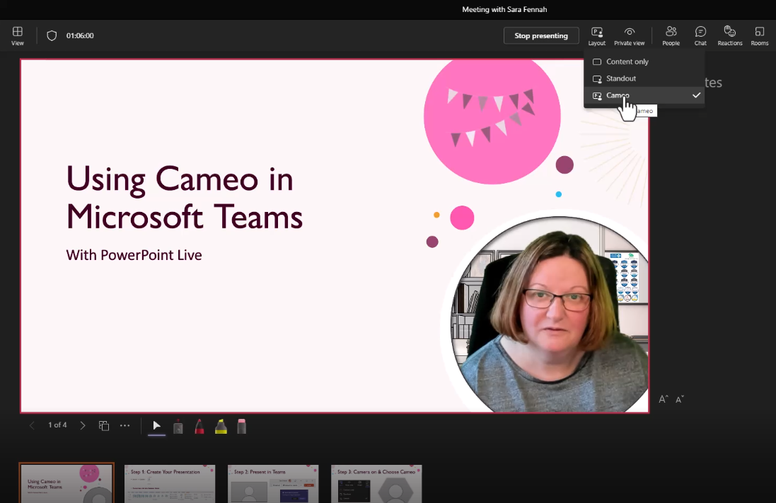 Using Cameo in Microsoft Teams Meetings – The Teams Queen Blog